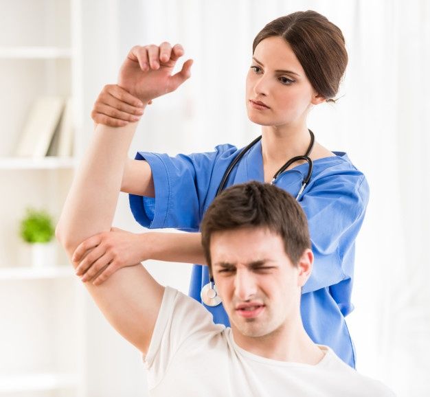 Physiotherapy treatment illustration